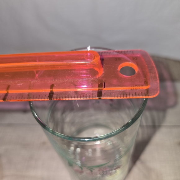 VINTAGE CORELLE DRINKING GLASS SET OF 6 ROSEMARIE TULIP PATTERN BY CORNING EUC - Picture 11 of 12